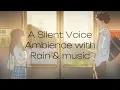 Download Lagu Kensuke Ushio - A Silent Voice Ambience (slowed ost + rain sounds)