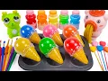 Download Lagu Satisfying Video | How to make Kinetic Sand Ice Cream with Playdoh Noodle \u0026 Cutting ASMR