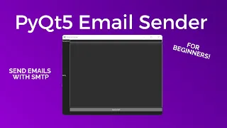 PyQt5 QtDesigner Email Sender Project tutorial - Python GUI Project for Beginners