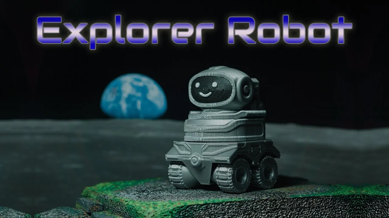Explorer Robot - Print in place video thumbnail