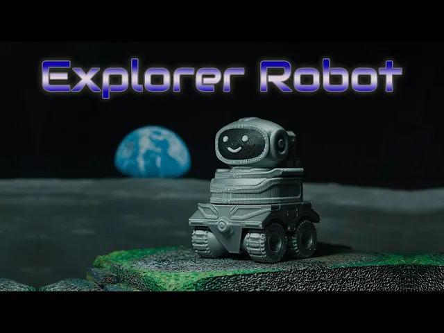 Explorer Robot - Print in place video thumbnail
