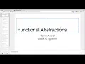 Intro to Functional Abstractions in JavaScript with Launch School