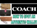 How to spot an authentic COACH Wallet