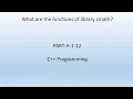 What are the functions of library cmath C Programming PART-A-1-12
