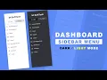 Responsive Sidebar Menu in HTML CSS JavaScript Mode