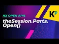 theSession Parts Open NX Open API Programming Parametric Krish
