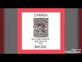 most valuable and rare canada stamps