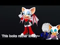 Rouge and Raziel Visit DeviantArt featuring Dark Rouge
