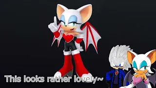 Rouge and Raziel Visit DeviantArt featuring Dark Rouge