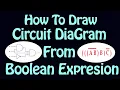 How to draw Circuit Diagram from Boolean Expression in hindi Computer science Logic Gates
