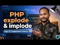 PHP explode implode Explained String to Array Array to String LIVE PHP Class