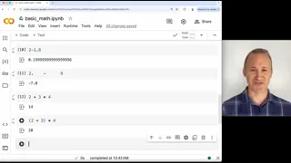 Unit 0 Lesson 1 - Basic Math Operations in Python Int Type Float Type Parentheses