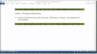 Python Module 06 04 Lab 6 1 Starter