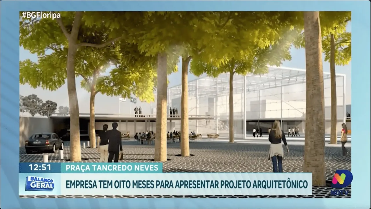 Empresa terá oito meses para apresentar projeto arquitetônico da Praça Tancredo Neves