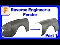 Reverse Engineer Car Parts with CAD Fender Modeling from SCAN Data - Part 1