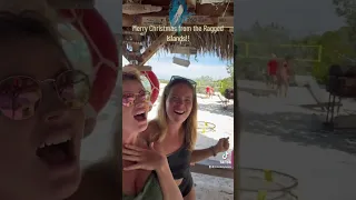 Christmas dance party in tropical paradise? Yes please! #shorts #alliwantforchristmasisyou