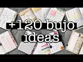 Bullet journal ideas MARATHON 120 ideas for your bujo