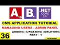 Create Update Delete Implementing API Endpoints Displaying Users List Tabulator JS - Part 1