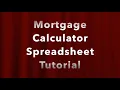 Mortgage Calculator and Amortization Schedule Tutorial with FREE downloadable Spreadsheet