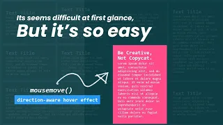 Direction-Aware Card s Indicator Hover Effects Html CSS Javascript