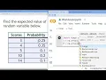 STA2023 Finding Expected Value of a Discrete Random Variable with Numpy