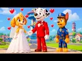 Download Lagu CHASE Fall In Love SKYE! - What's Going On?! - Sad Story | Paw Patrol Ultimate Rescues | Rainbow 3