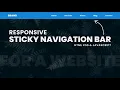 Responsive Sticky Navigation Menu Bar For a Website - Using HTML CSS Javascript