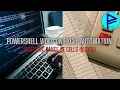 PowerShell on Excel Automation Selecting group of cells - Chapter 3