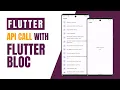 Flutter API Call with Flutter Bloc Flutter - bloc package 2024