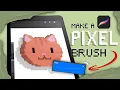 How to make a PIXEL BRUSH in PROCREATE