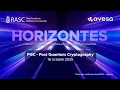 Lagu HORIZONTE PQC - Post Quantum Cryptography (16 oct 2025). Ciclo de conferencias RASC – Ayesa