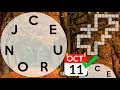 WORDSCAPES DAILY PUZZLE TODAY October 11 answers cheats cheat Answers