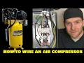 How to wire 80 Gallon Air Compressor EMAX Silent Air Industrial Plus Electric 240v 60 amp 10hp 7 5hp