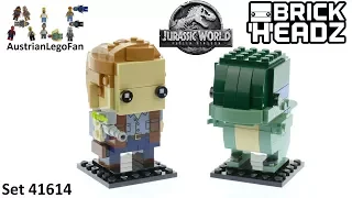 Lego Jurassic World Brickheadz 41614 Owen &amp; Blue - Lego Speed Build Review