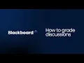 How to Grade Discussions - Blackboard