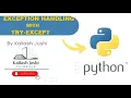 Exception Handling in Python Python Try Except Statement Python Tutorials Beginners in Hindi