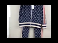 2018 spring and summer new Gucci men s print sports training sweater cardigan jacket by wade