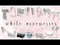Aesthetic White Accessories Codes Links Roblox Bloxburg Berry Avenue Brookhaven