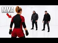 Female Pro Fighter vs Multiple Attackers
