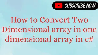 Array Convert Two Dimensional array in One Dimensional Array In c
