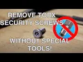 Remove Torx Security Screws WITHOUT special tools Can help Playstation Xbox more