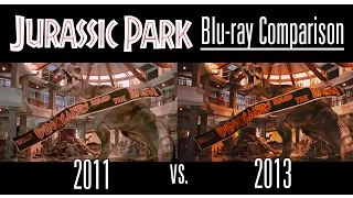 jurassic park blu ray comparison 2011 vs 2013 transfer 
