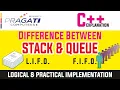 C - Difference between Stack and Queue Data Structure