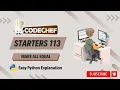 Make All Equal Codechef Solution Starters 113 Live Coding Proof