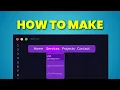 Create a PROFESSIONAL Dropdown Menu in 5 Minutes with HTML