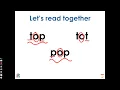 UFLI Lesson 12 o o