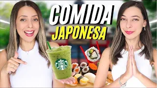SOBREVIVENDO UM DIA INTEIRO COM COMIDAS JAPONESA 🔥
