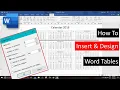 How To Calendar Design in Microsoft Word Tutorial - Lesson 45
