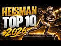 2026 Heisman Trophy Top 10 Predictions