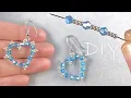 Beaded Heart Earrings Tutorial How to Make Seed Bead Heart Earrings